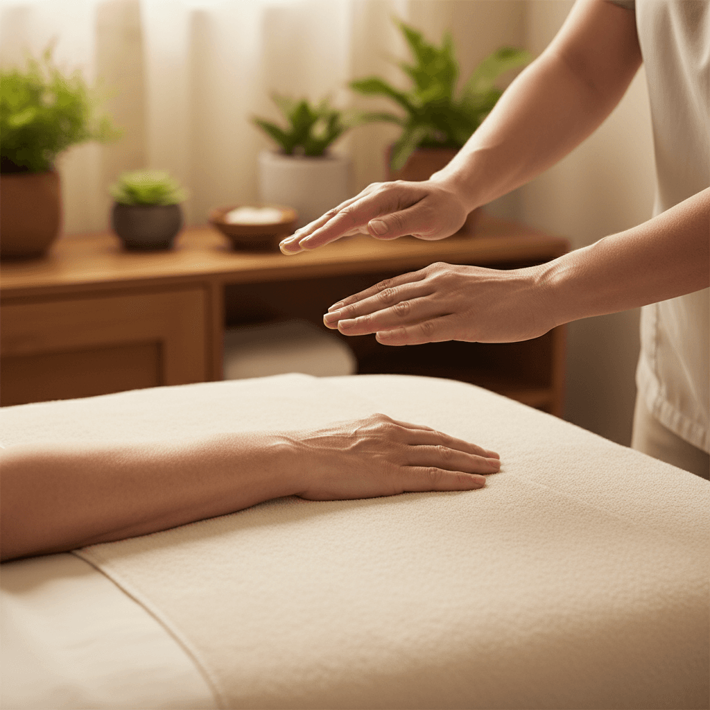 Tratamiento de maderotherapy en clínica profesional